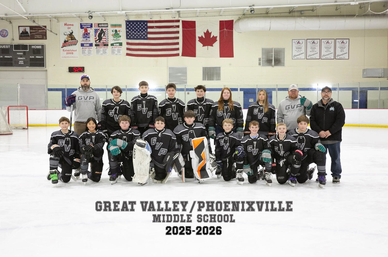 Great Valley Ice Hockey Middle School team